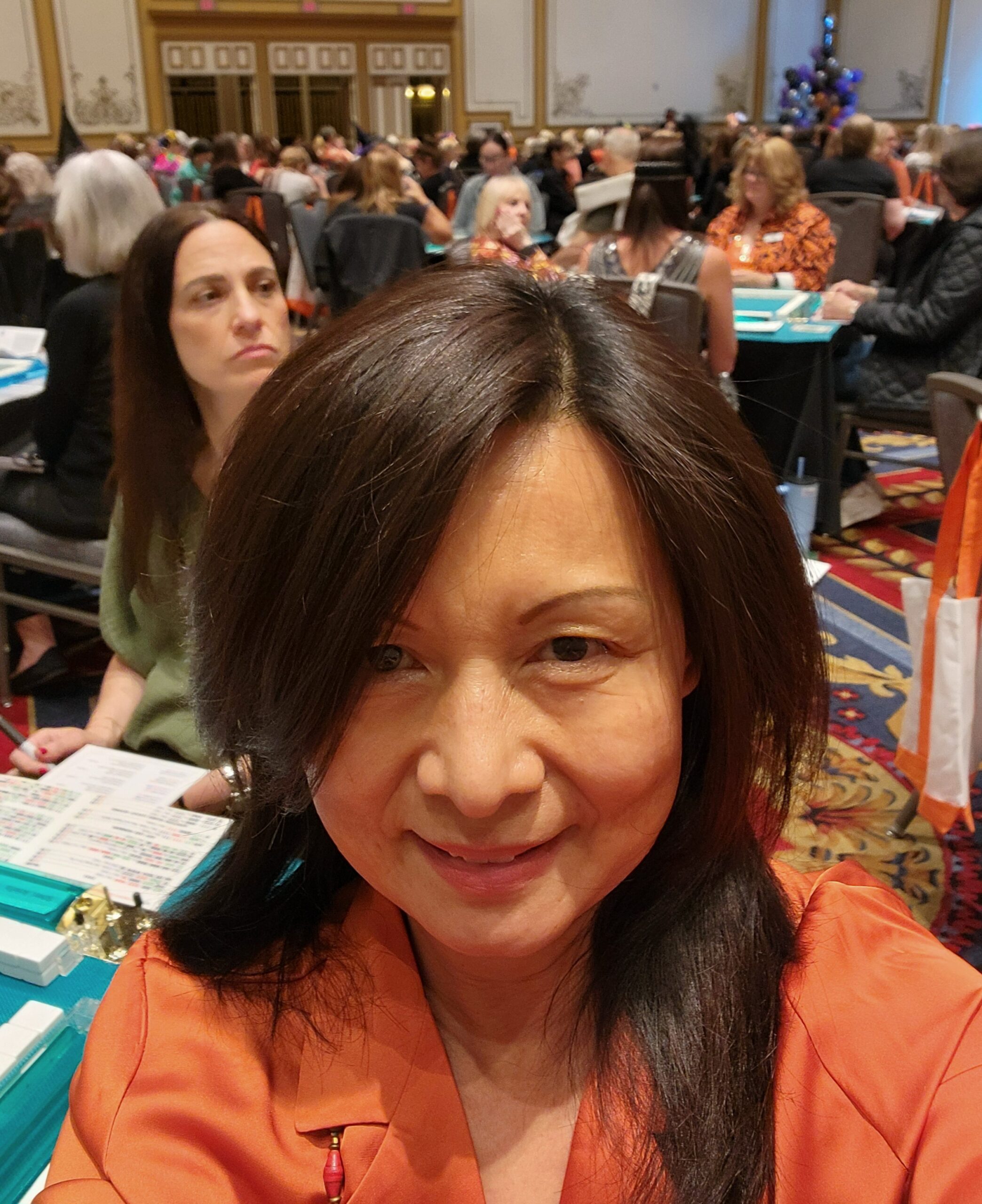 Selfie fm Vegas Selfie in a Mahjong tournament.